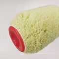 Green Polyester Fabri Paint Roller with Plastic Handle Paint Roller Brush